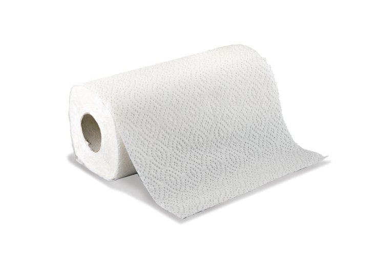 1. White 2 ply embossed kitchen roll 220m